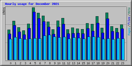 Hourly usage for December 2021